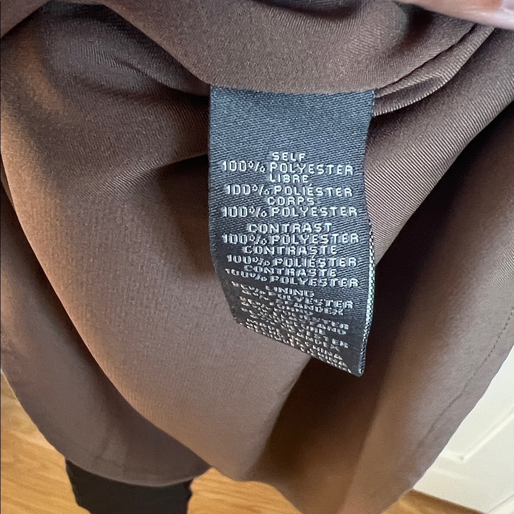 🕶️Vince Camuto Teal Taupe Black Halter colorblock dress 14 - Picture 9 of 10